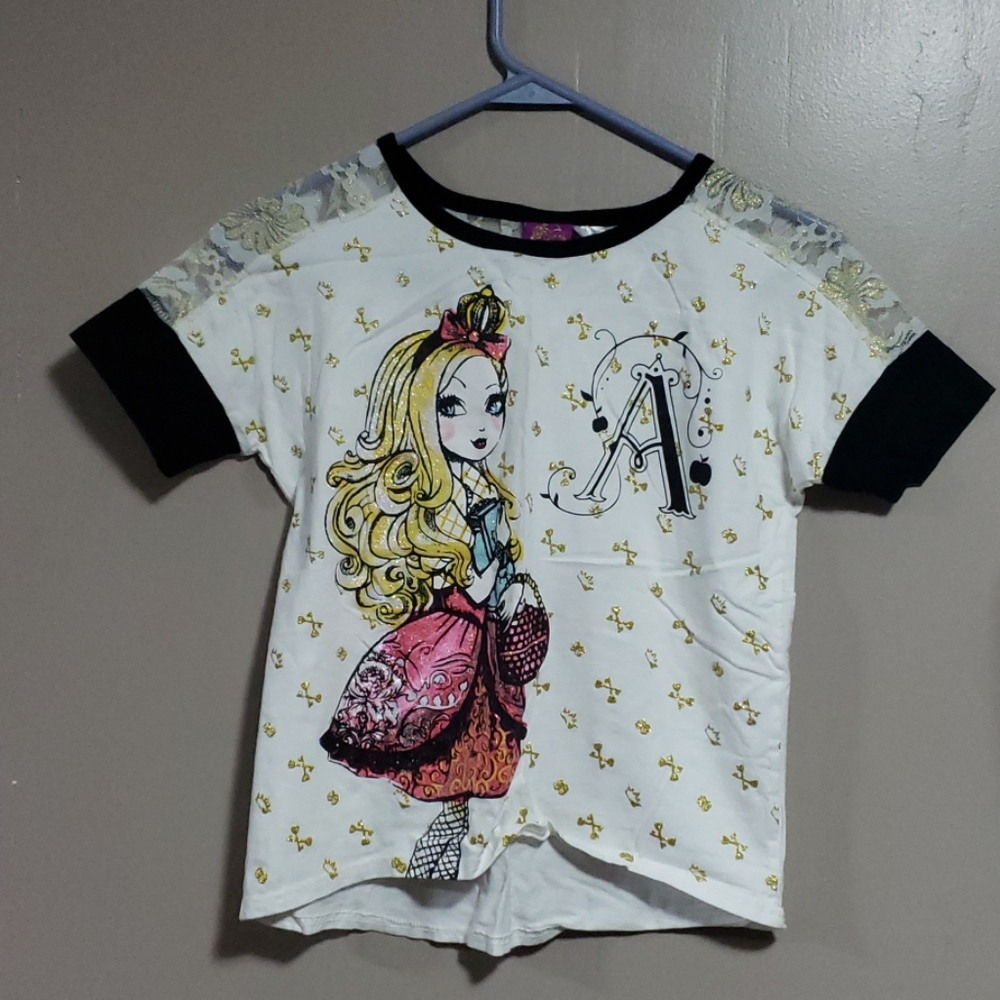 Ever After High Girls Top Sz L 10/12